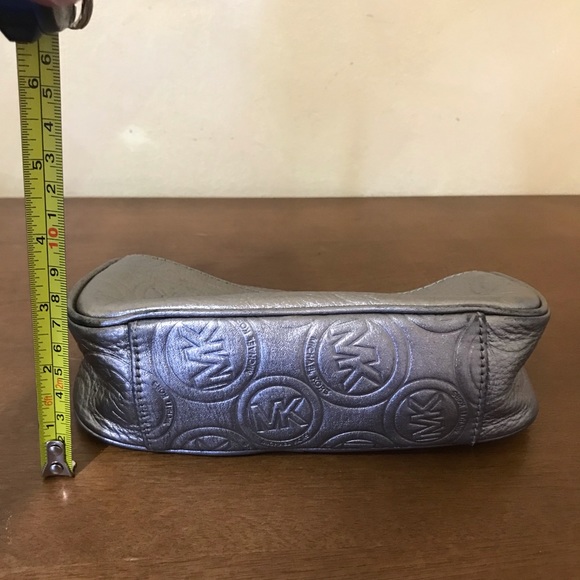 Michael by Michael Kors Silver Embossed Makeup Bag - Picture 4 of 8